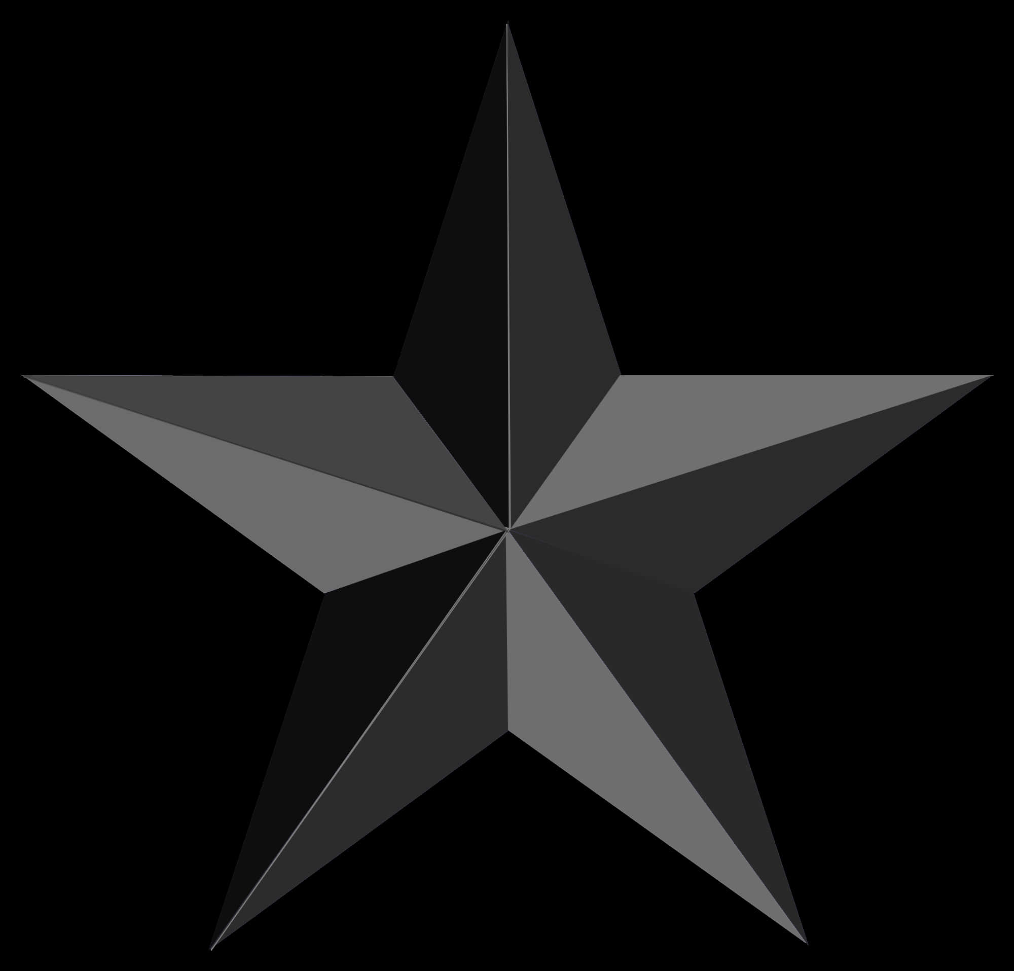 Black Gradient Star Graphic