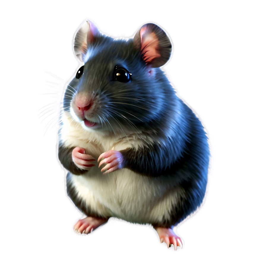 Black Hamster Png Gvk14