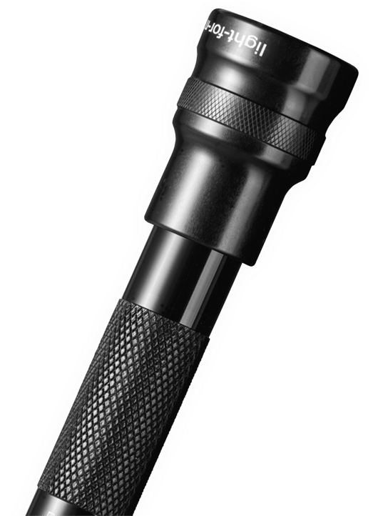 Black Handheld Flashlight