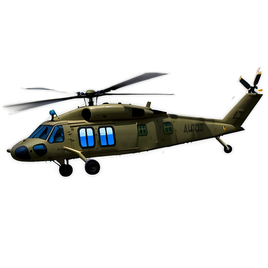 Black Hawk Chopper Png 7