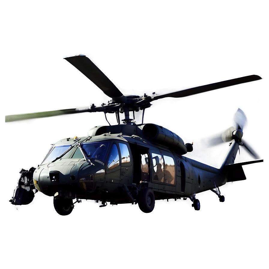 Black Hawk Helicopter Silhouette Png 90