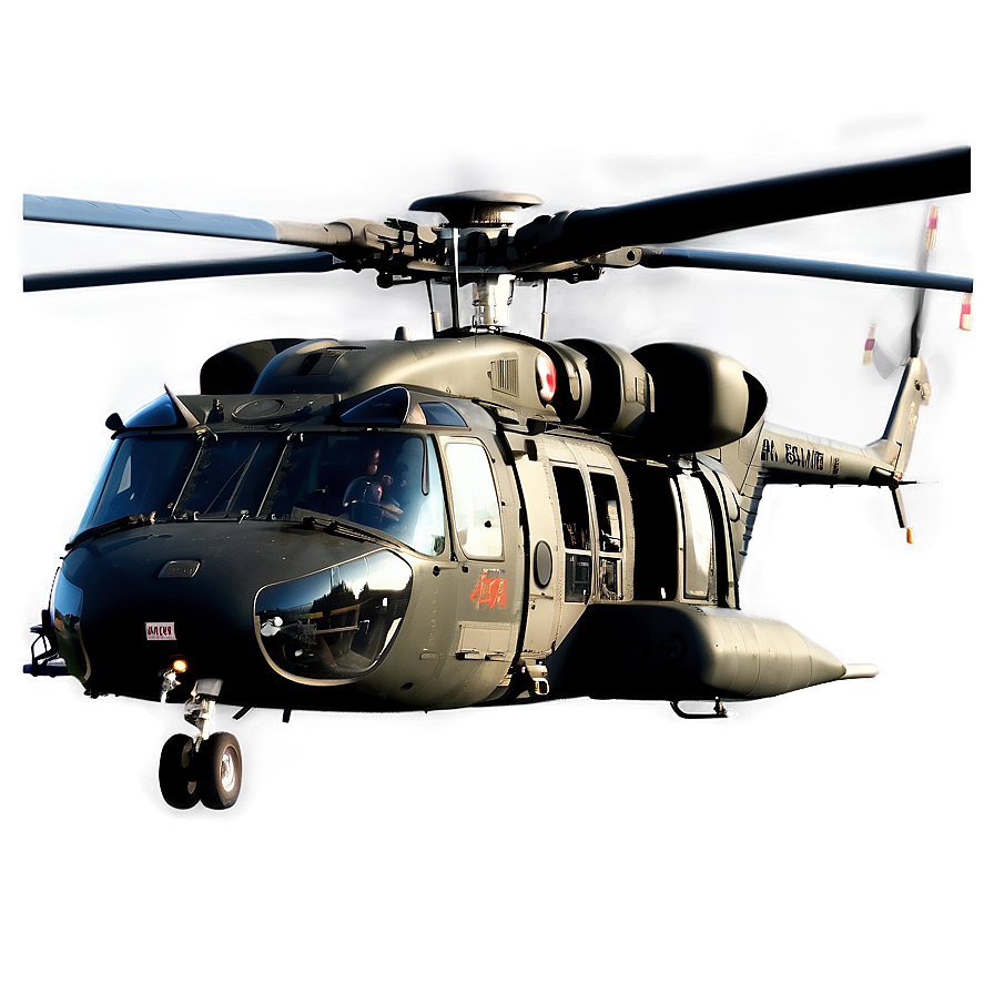 Black Hawk Rescue Helicopter Png 06252024