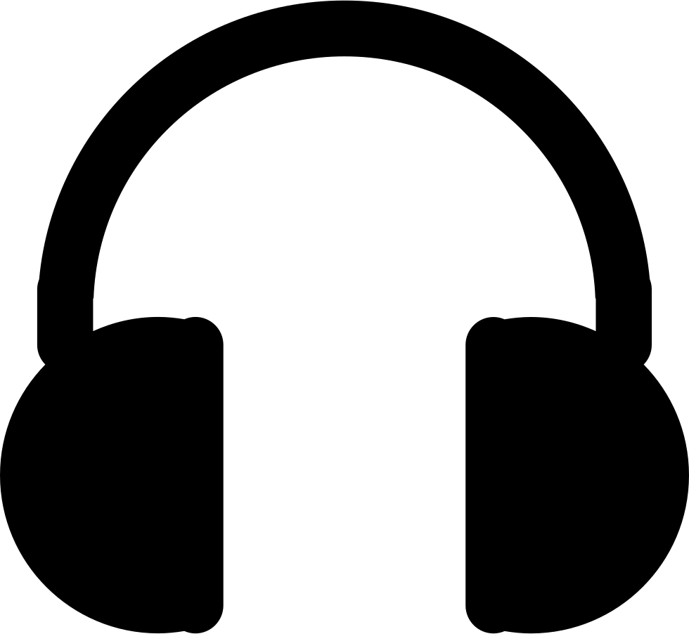 Black Headphones Icon