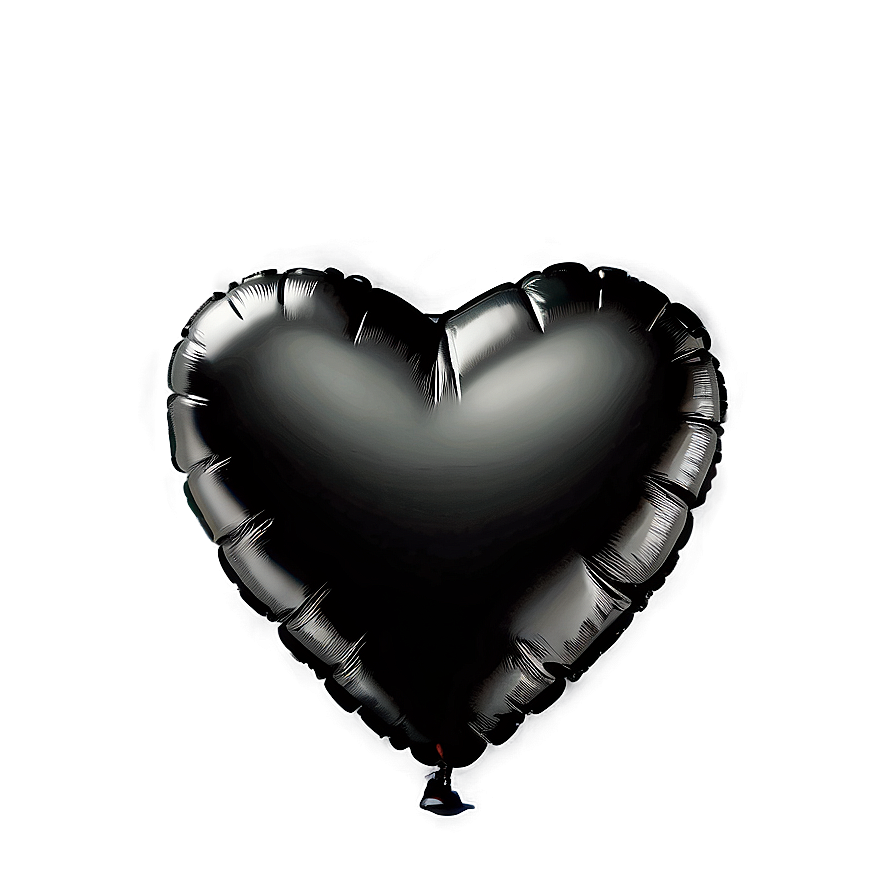 Black Heart Balloon Png Cck54