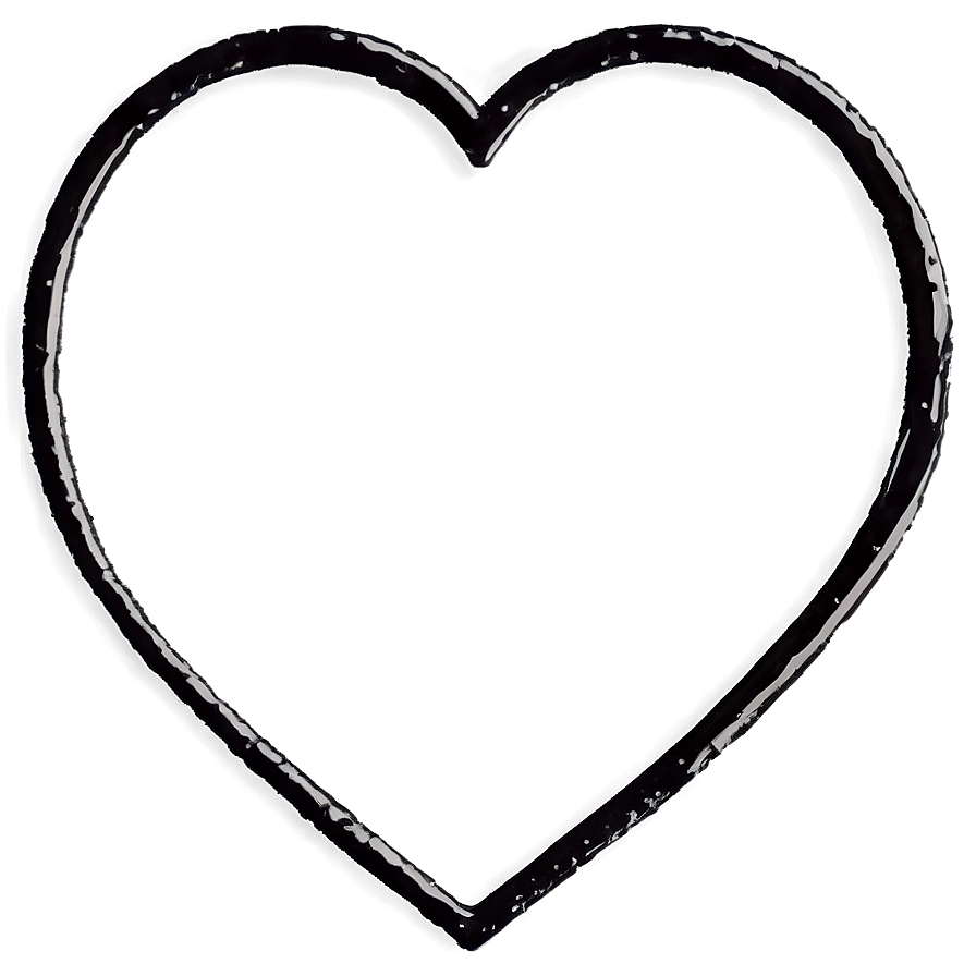 Black Heart Frame Png 06272024