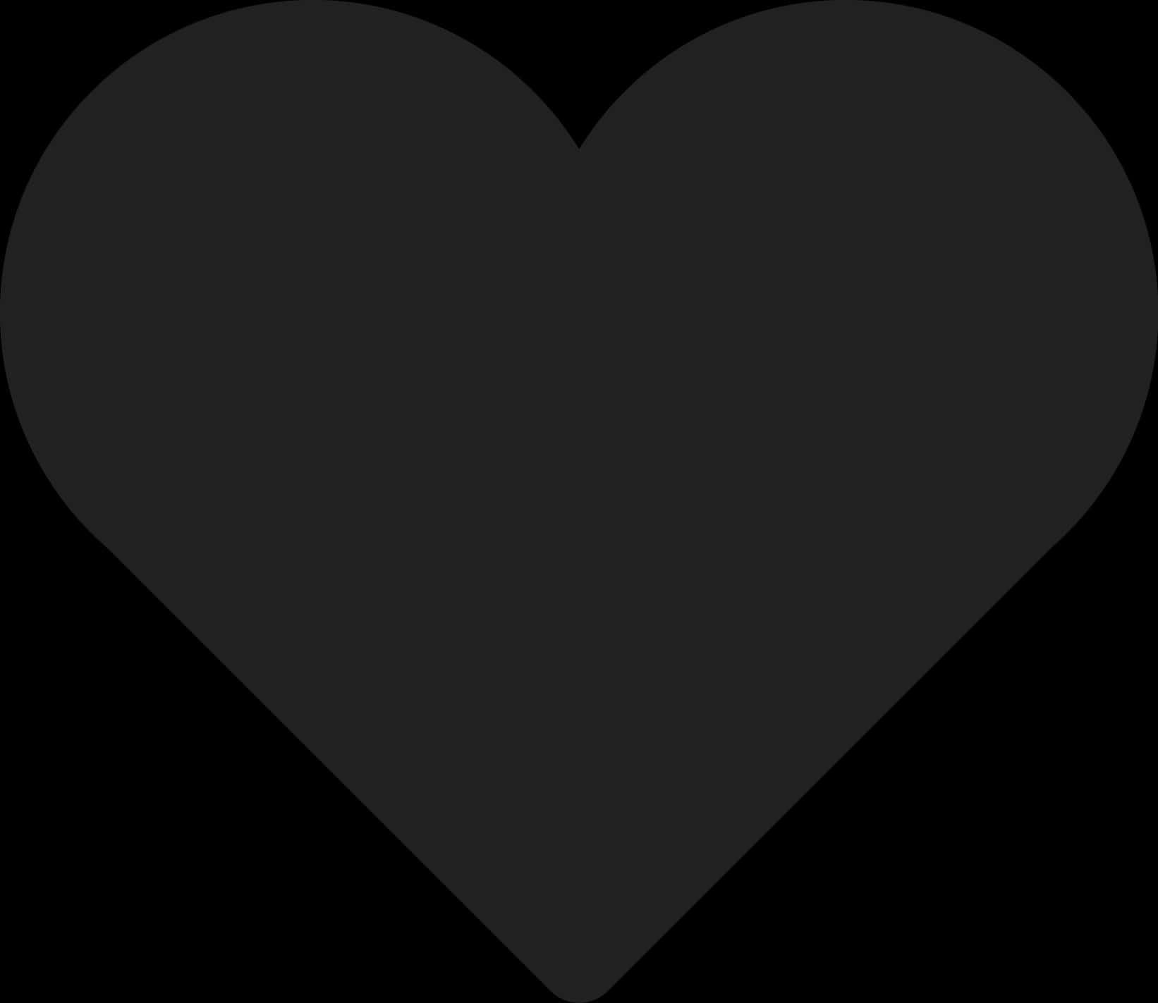 Black Heart Icon Silhouette