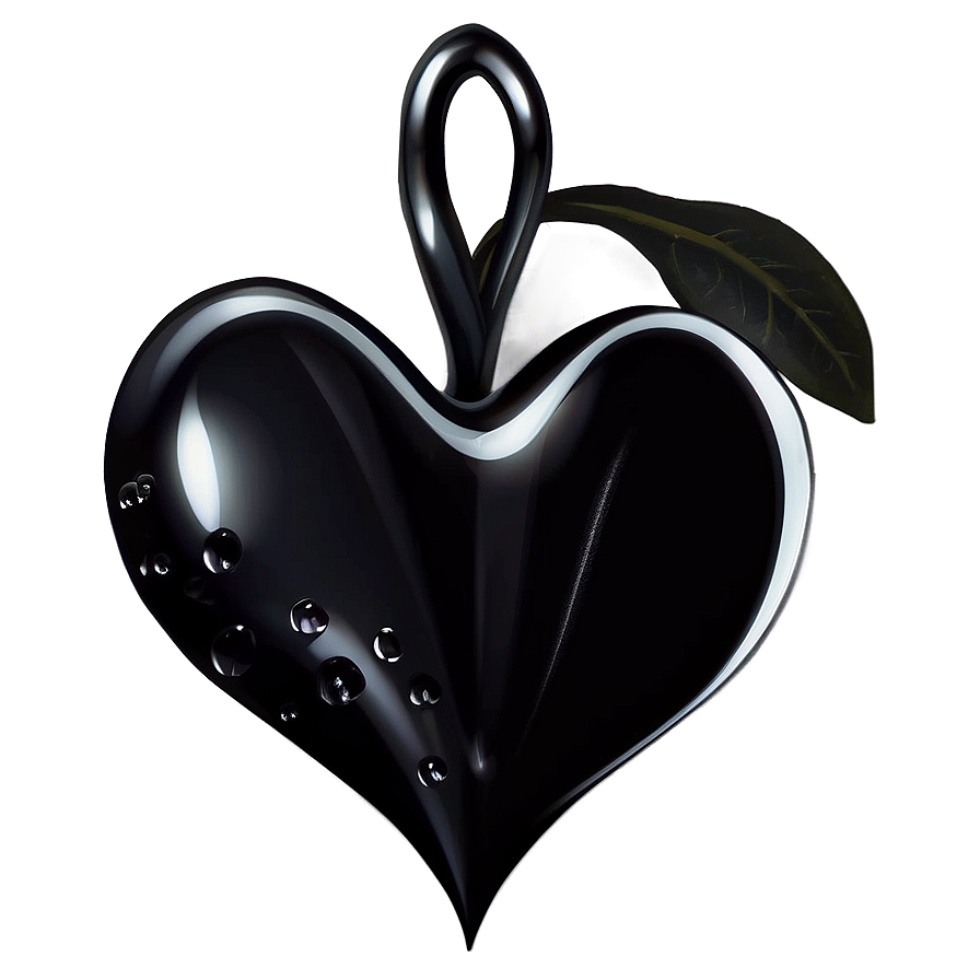 Black Heart Silhouette Png 06272024