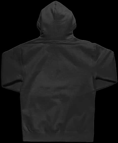 Black Hoodie Back View