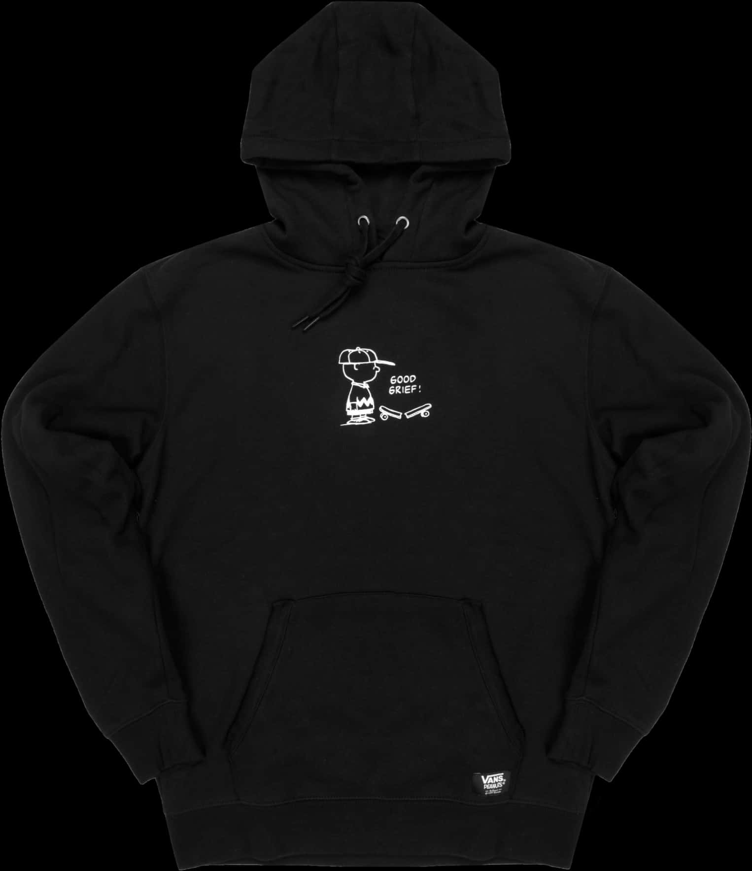 Black Hoodiewith Graphic Design