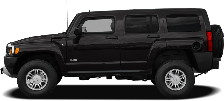 Black Hummer H3 Side View