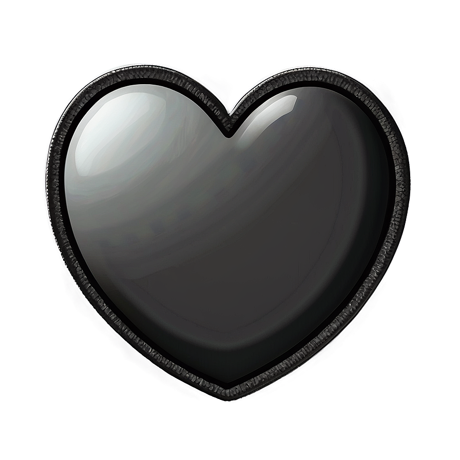 Black Instagram Heart Png 16