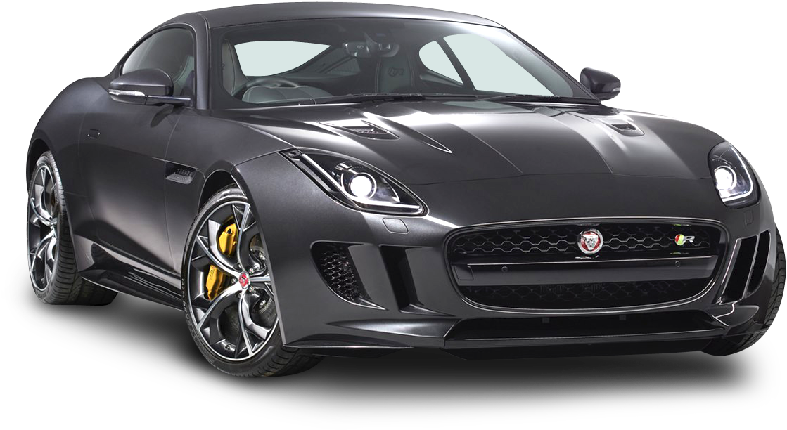 Black Jaguar F Type Coupe Sports Car