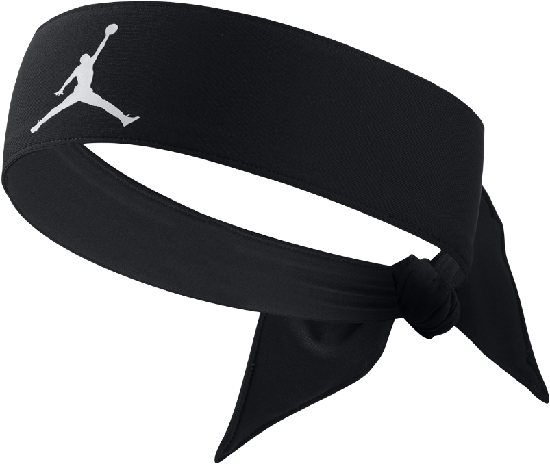 Black Jumpman Headband Sport Accessory