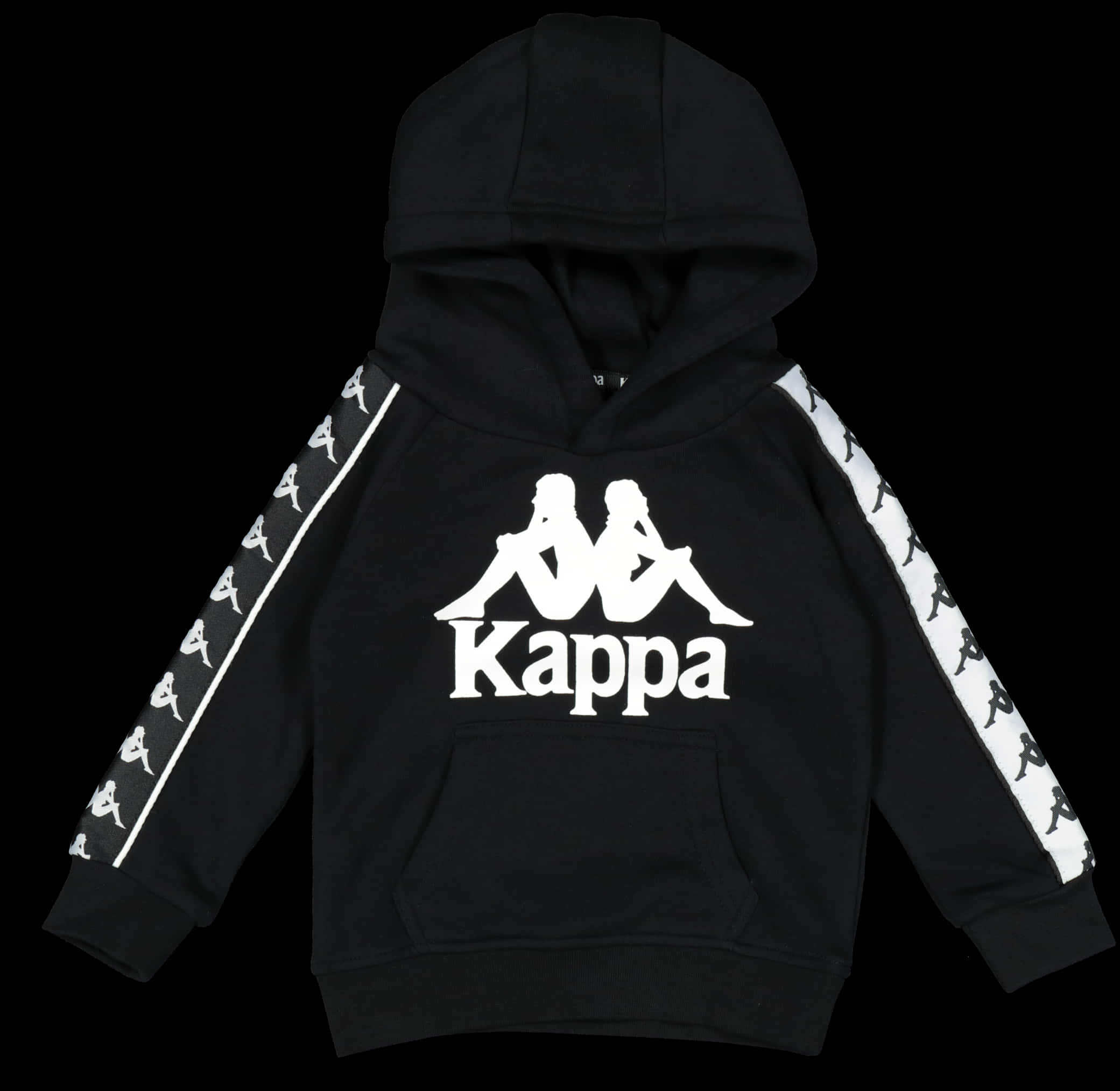 Black Kappa Hoodiewith Logo
