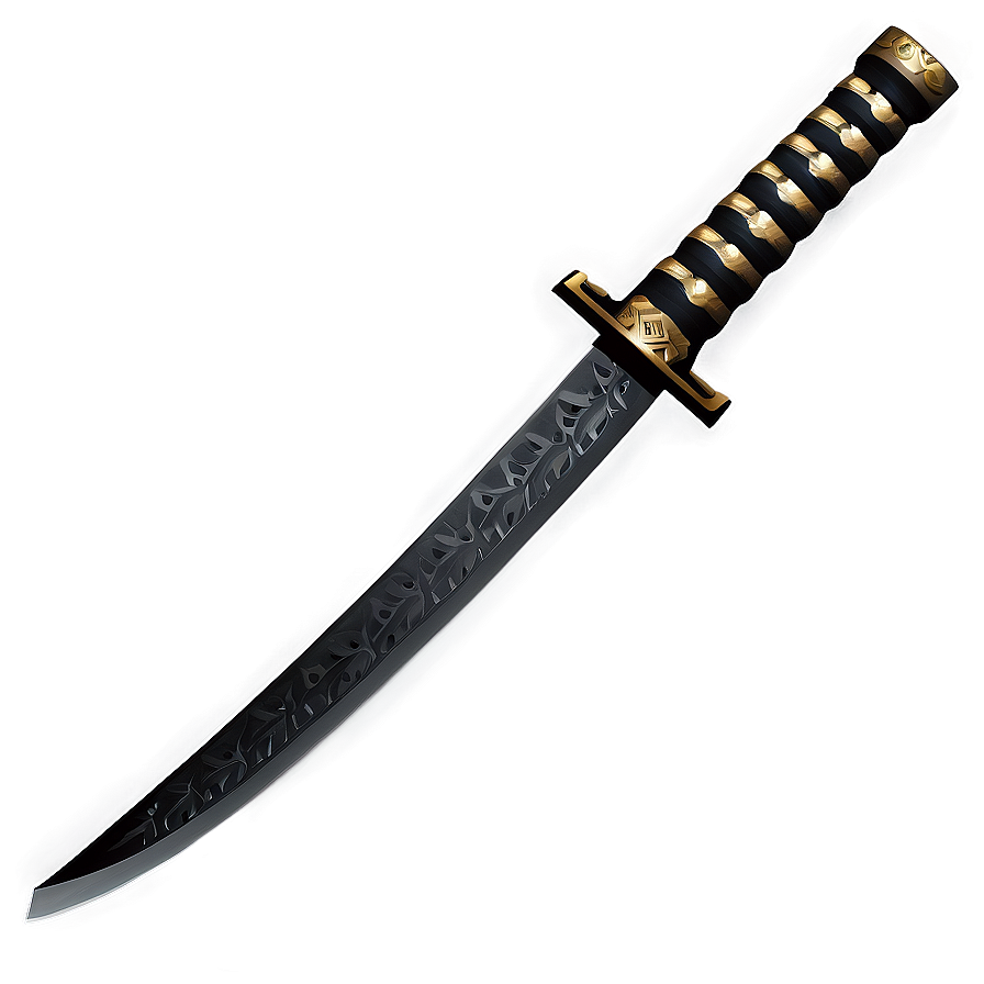 Black Katana Png Hip