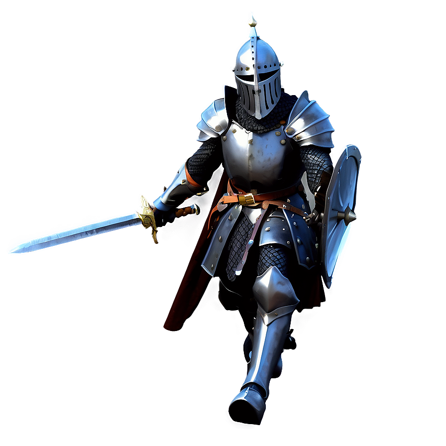 Black Knight Charging Png Din