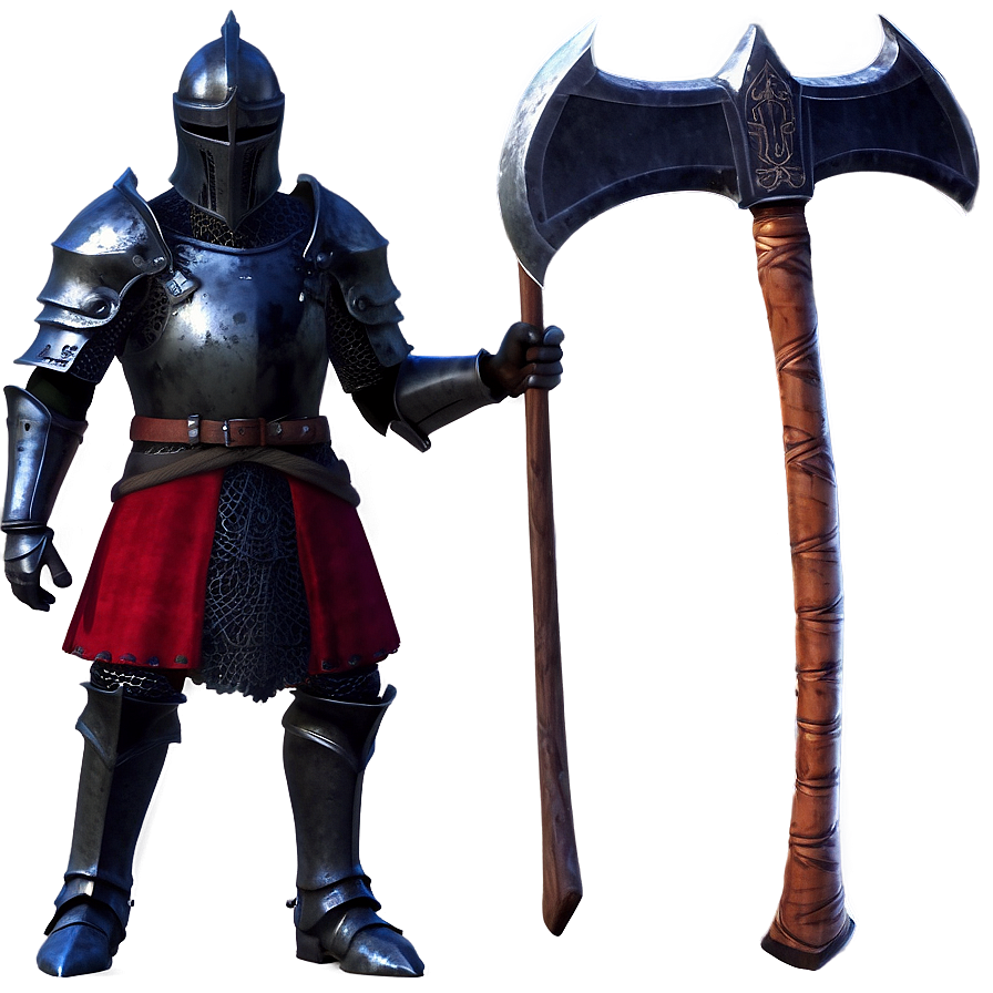 Black Knight With Axe Png 99