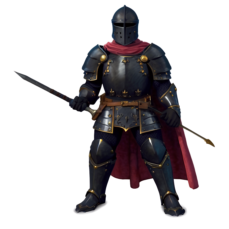 Black Knight With Cape Png 89