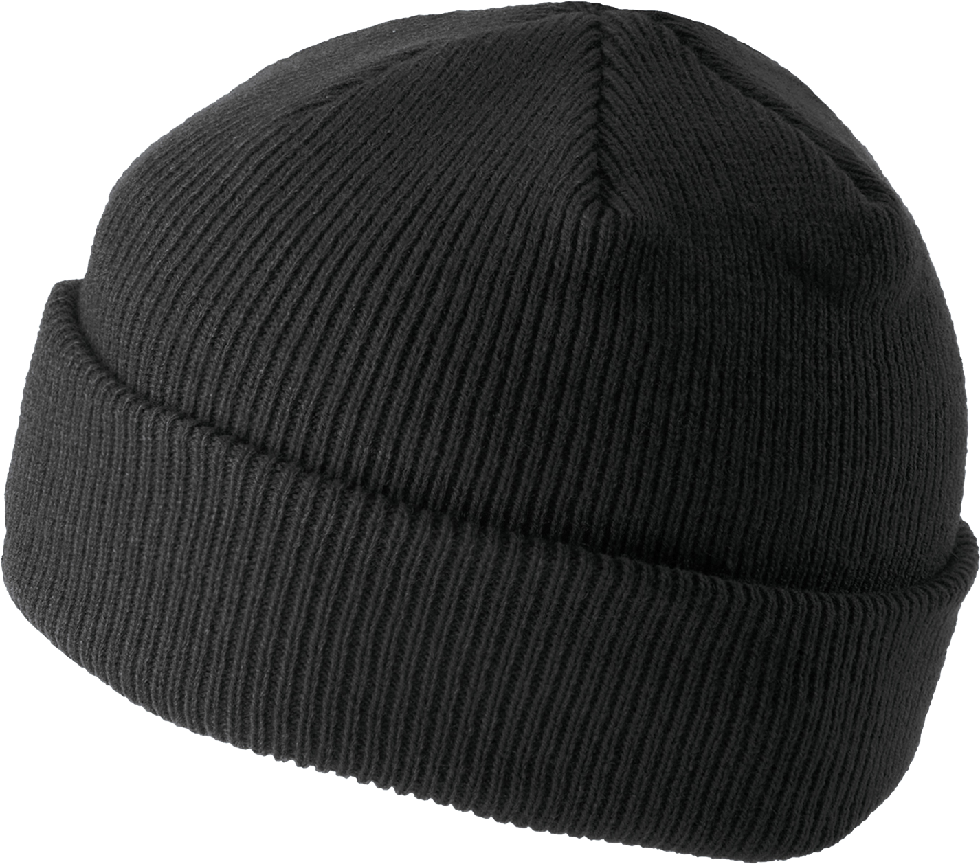 Black Knit Beanie Hat