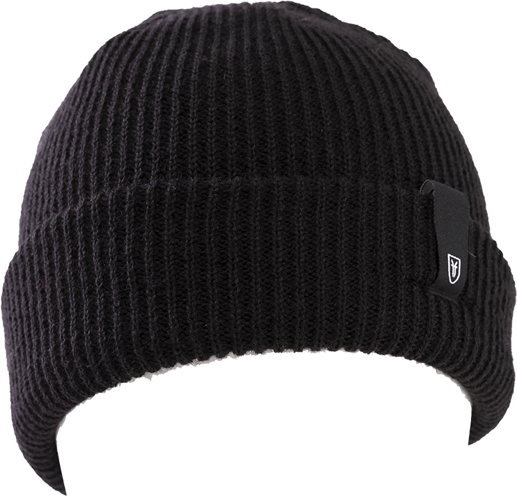 Black Knit Beanie Hat