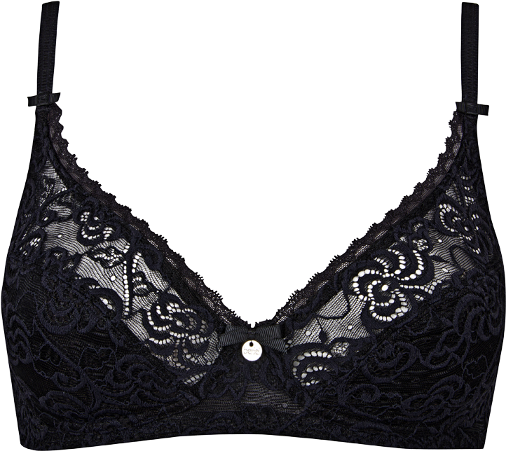 Black Lace Bralette Lingerie Item