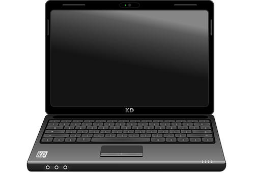 Black Laptop Graphic