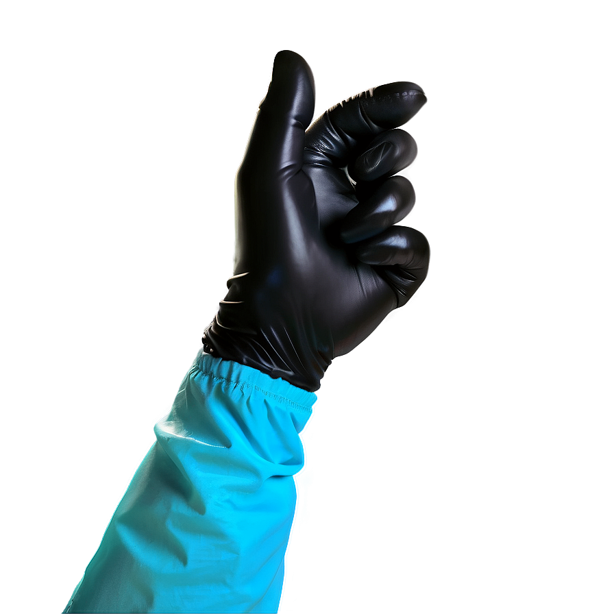 Black Latex Gloves Png 06292024