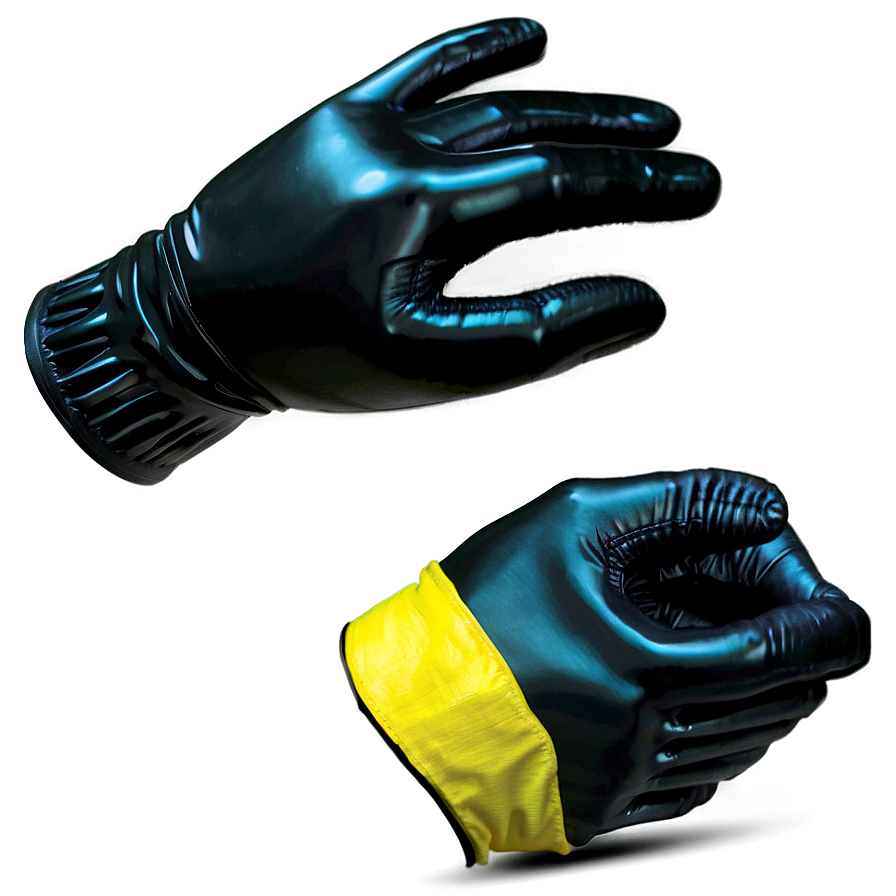 Black Latex Gloves Png 15