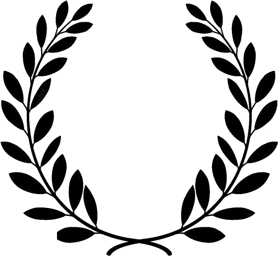 Black Laurel Wreath Graphic