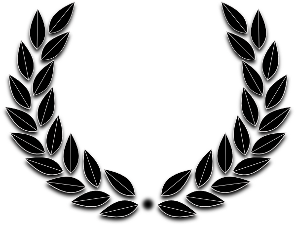 Black Laurel Wreath Graphic