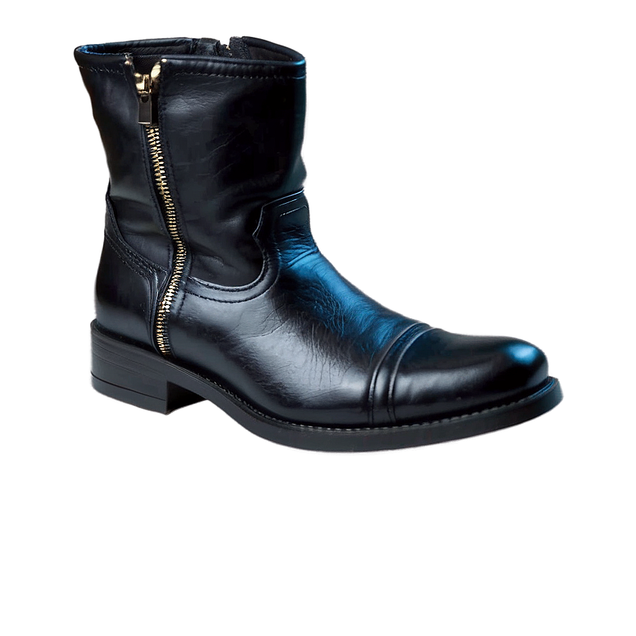 Black Leather Boots Png Twl