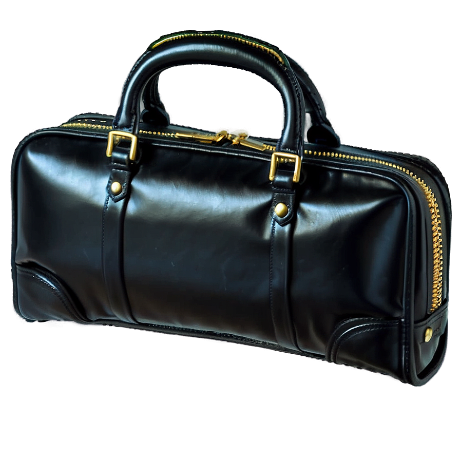 Black Leather Briefcase Png Njt61