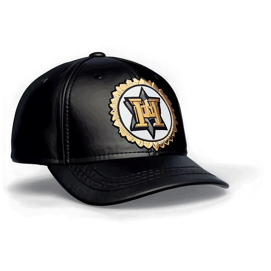 Black Leather Cap Png 06252024