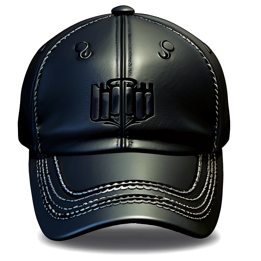 Black Leather Cap Png Guw