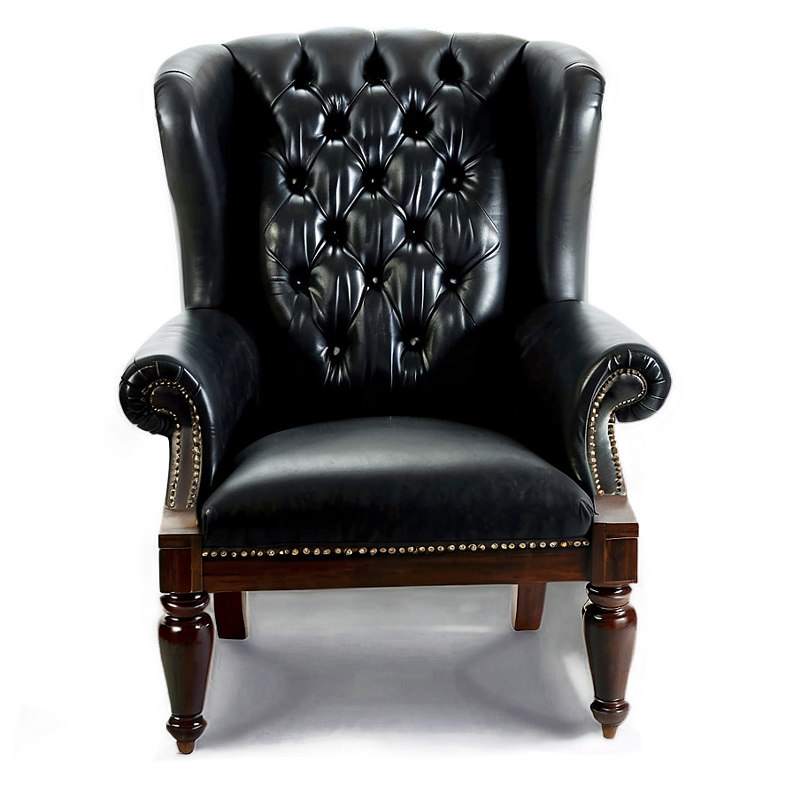 Black Leather Chair Png Nyq