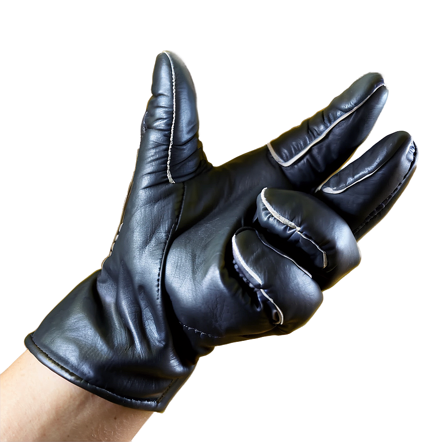 Black Leather Gloves Png Wja