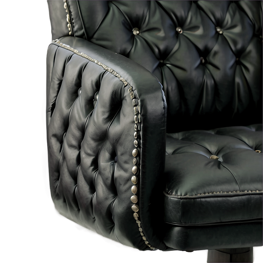 Black Leather Office Chair Png Bfy38