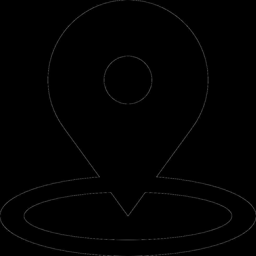 Black Location Icon Vector