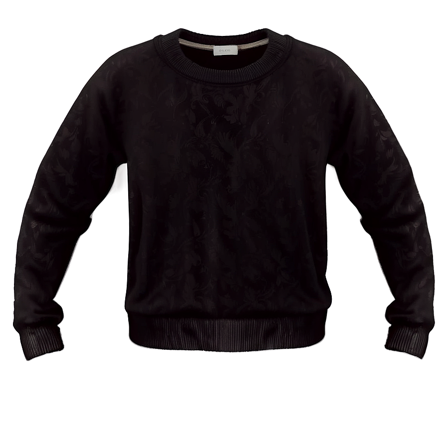 Black Long Sleeve Sweater Png Ing19