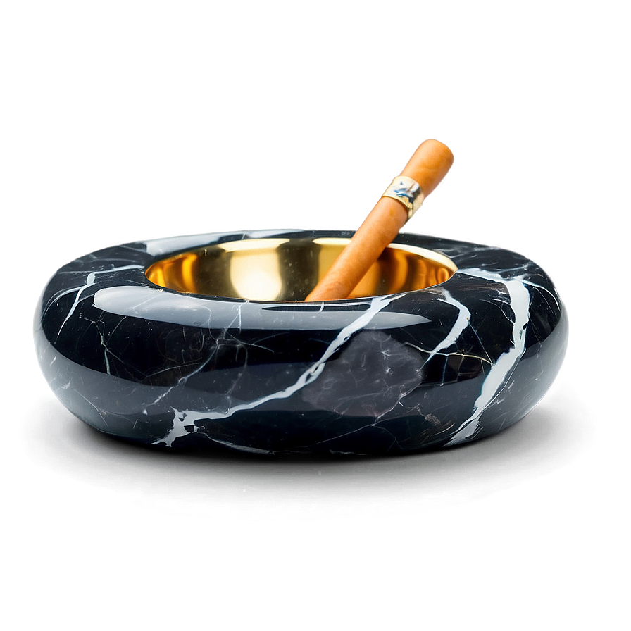 Black Marble Ashtray Png 63