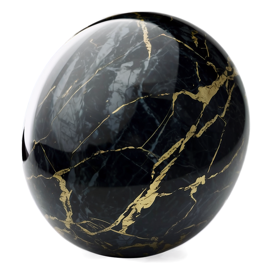 Black Marble Chic Look Png 47