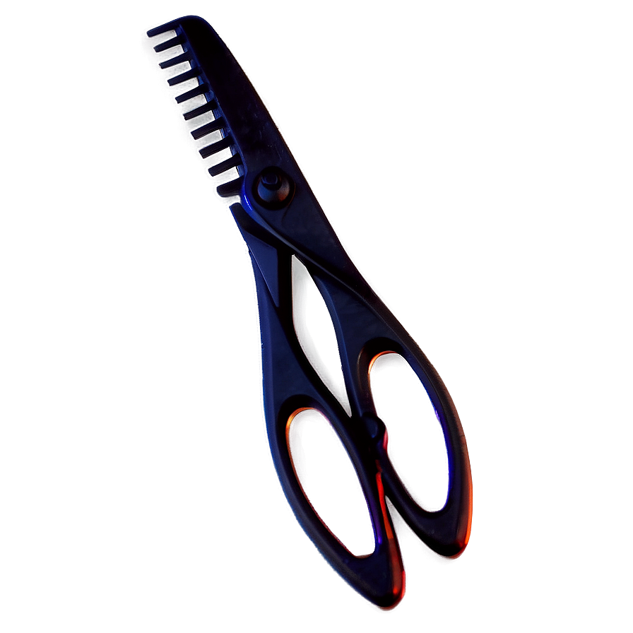 Black Matte Hair Scissors Png 06262024