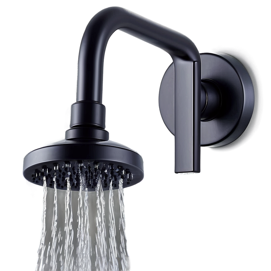 Black Matte Shower Fixtures Png 05232024