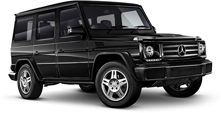 Black Mercedes Benz G Class S U V