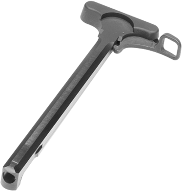 Black Metal Charging Handle Firearm Component