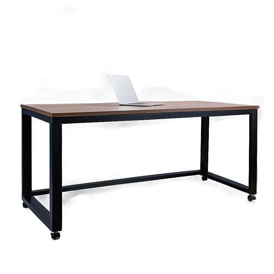 Black Metal Frame Desk Png Nxh