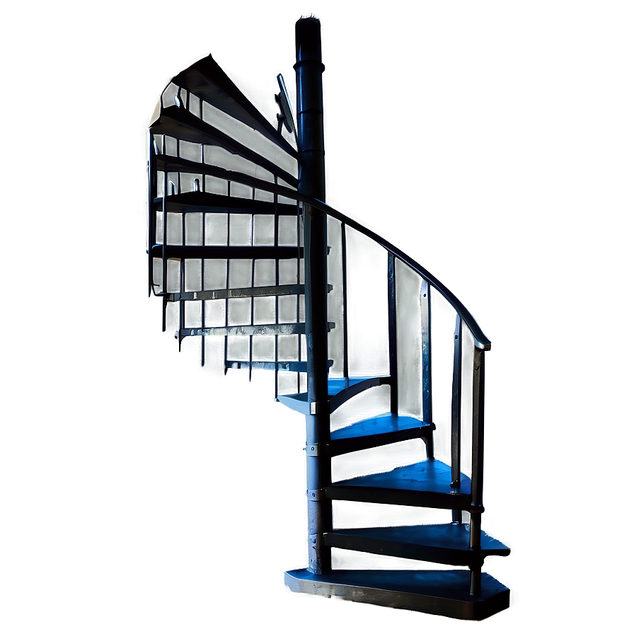 Black Metal Spiral Staircase Png 59