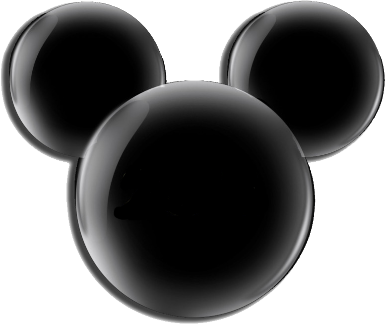 Black Mickey Mouse Ears Icon