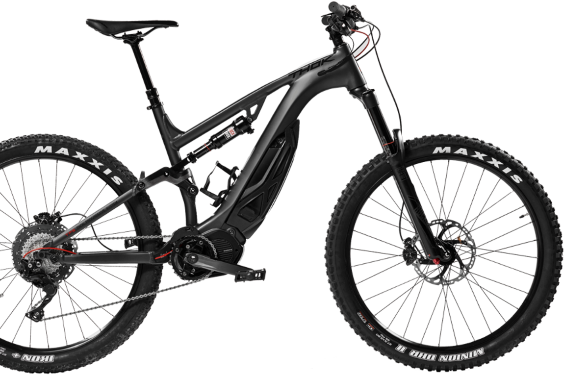 Black Mountain Bike Electric Model