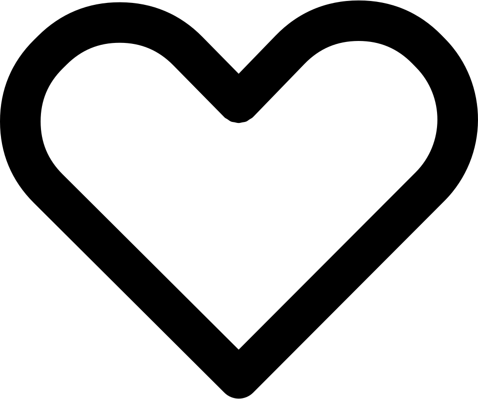 Black Outline Heart Icon